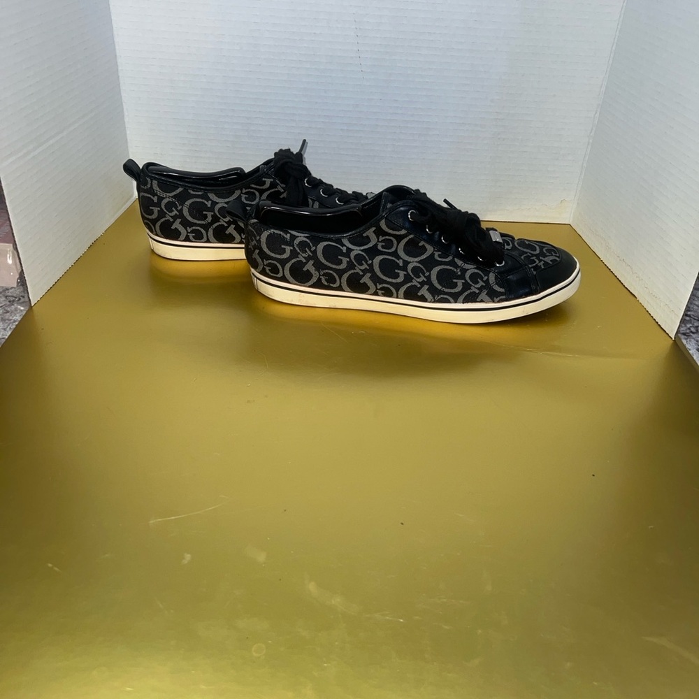 Guess Black and Gold Athletic Shoes